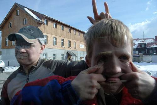 nálada při odjezdu