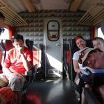 A tady jedeme vlakem do Chioggi.